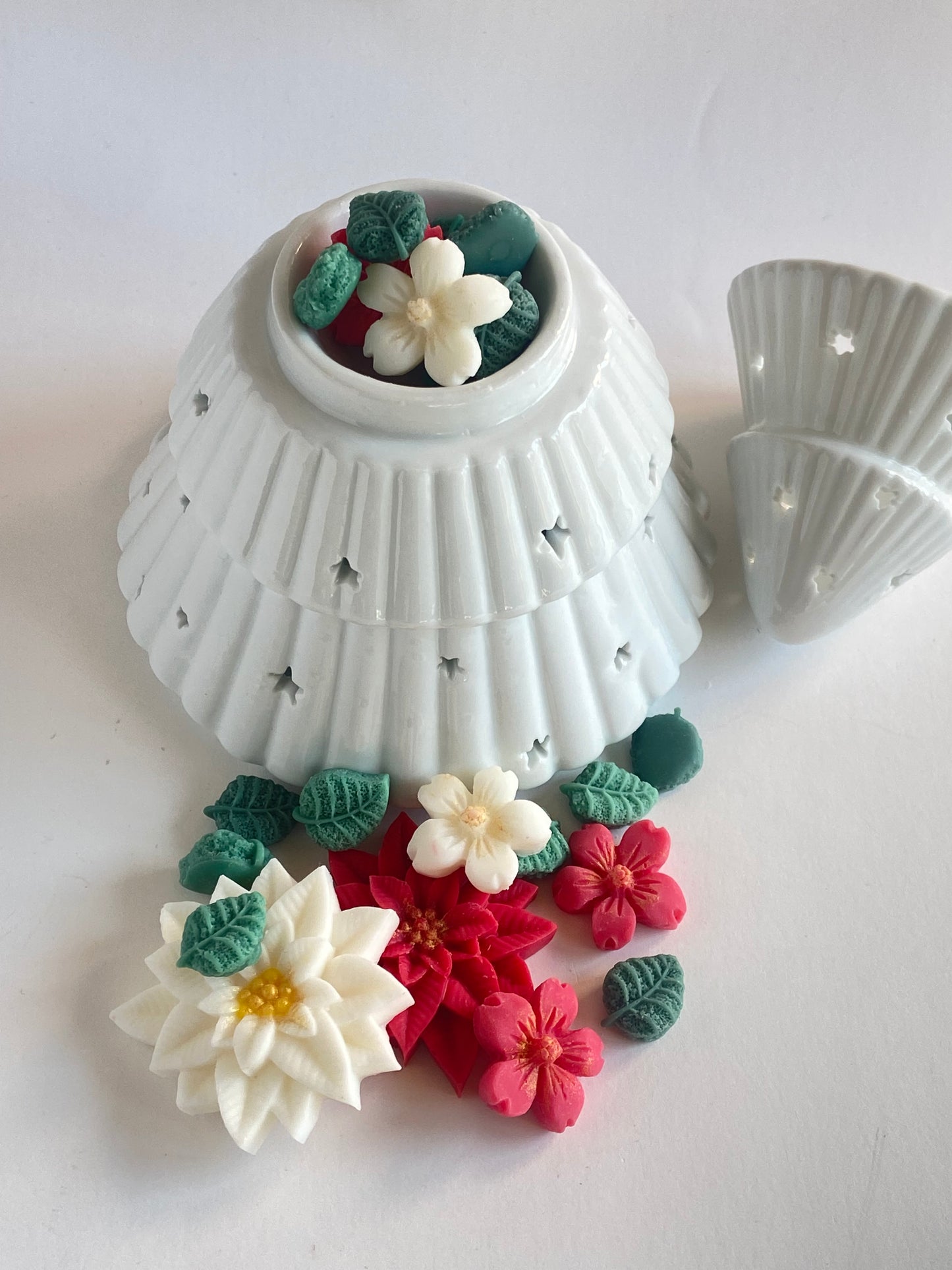 Wax melt de soja Flor de Pascua – aroma floral y delicado