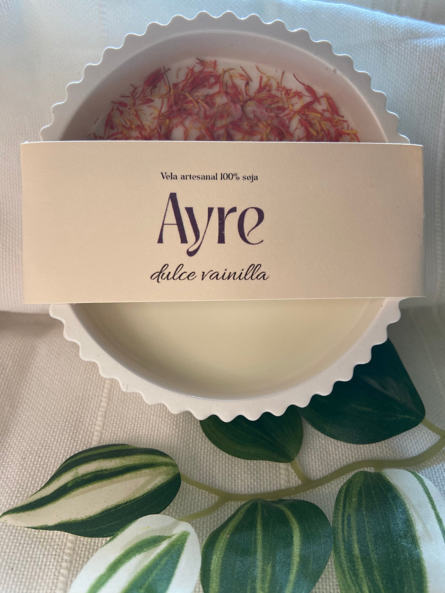 Vela artesanal Vainilla