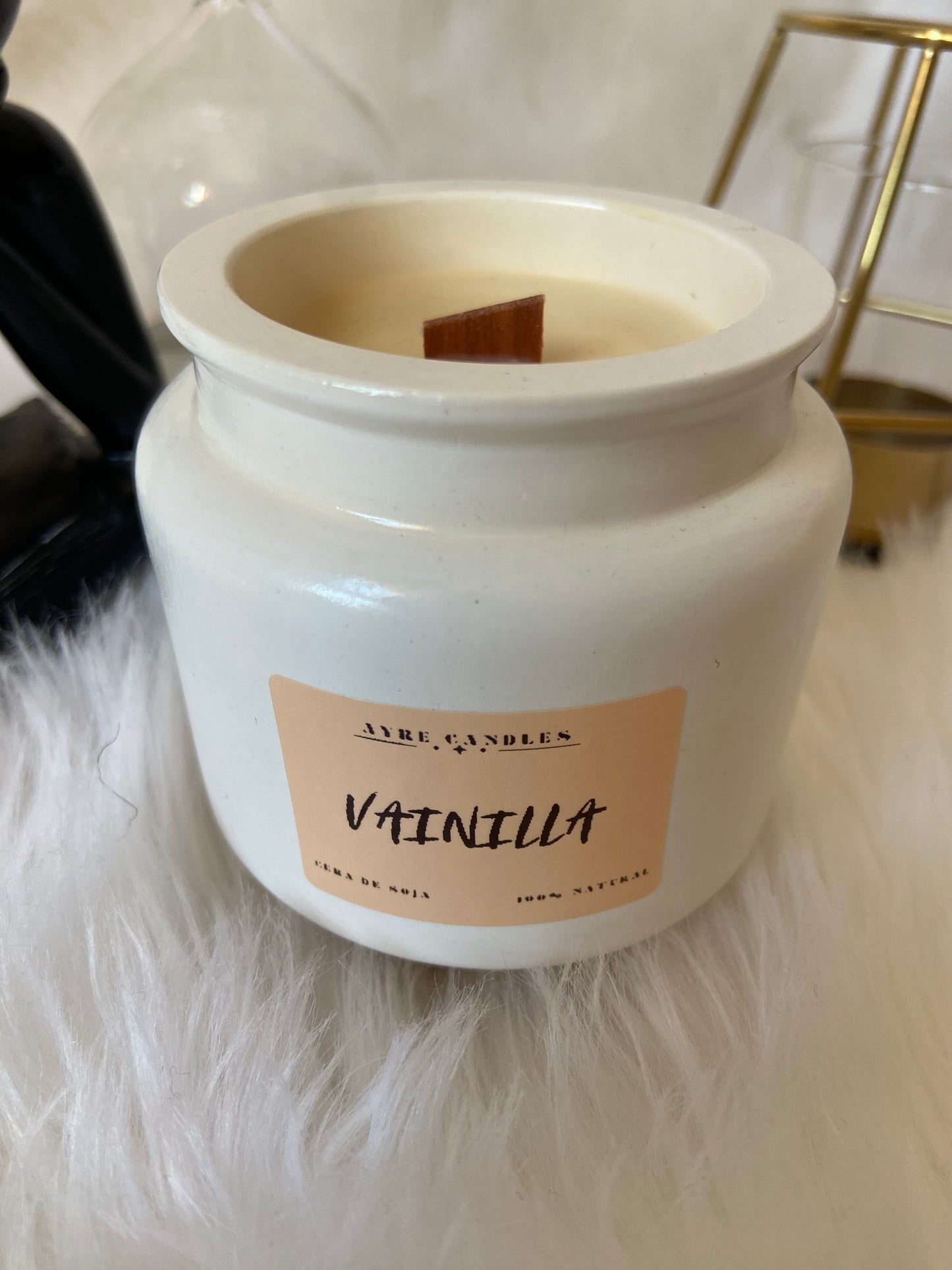 VELA ARTESANAL VAINILLA