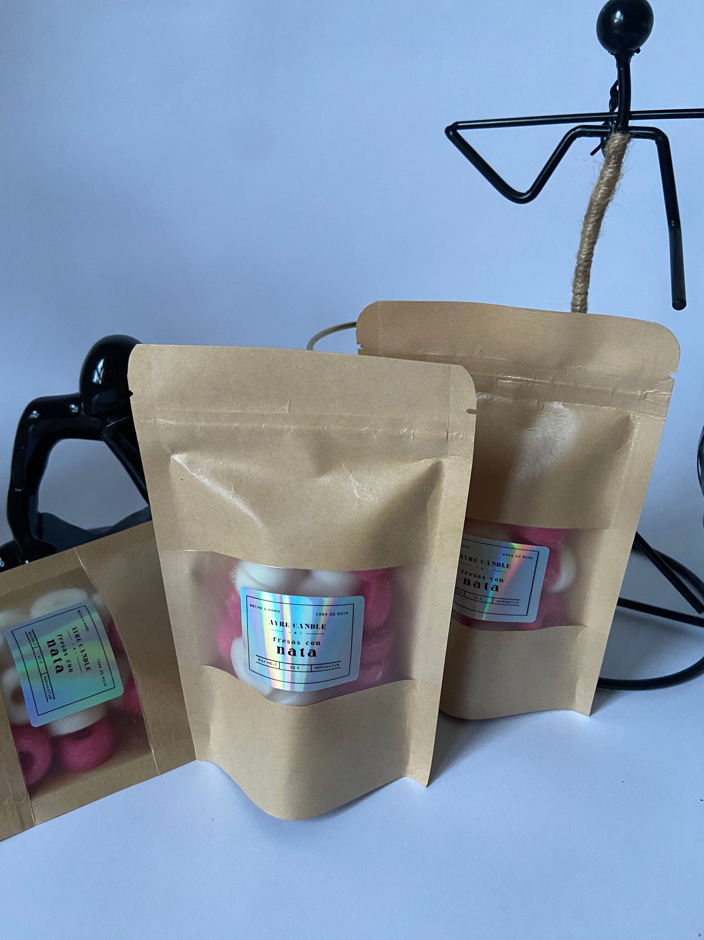 WAX MELTS FRESAS CON NATA