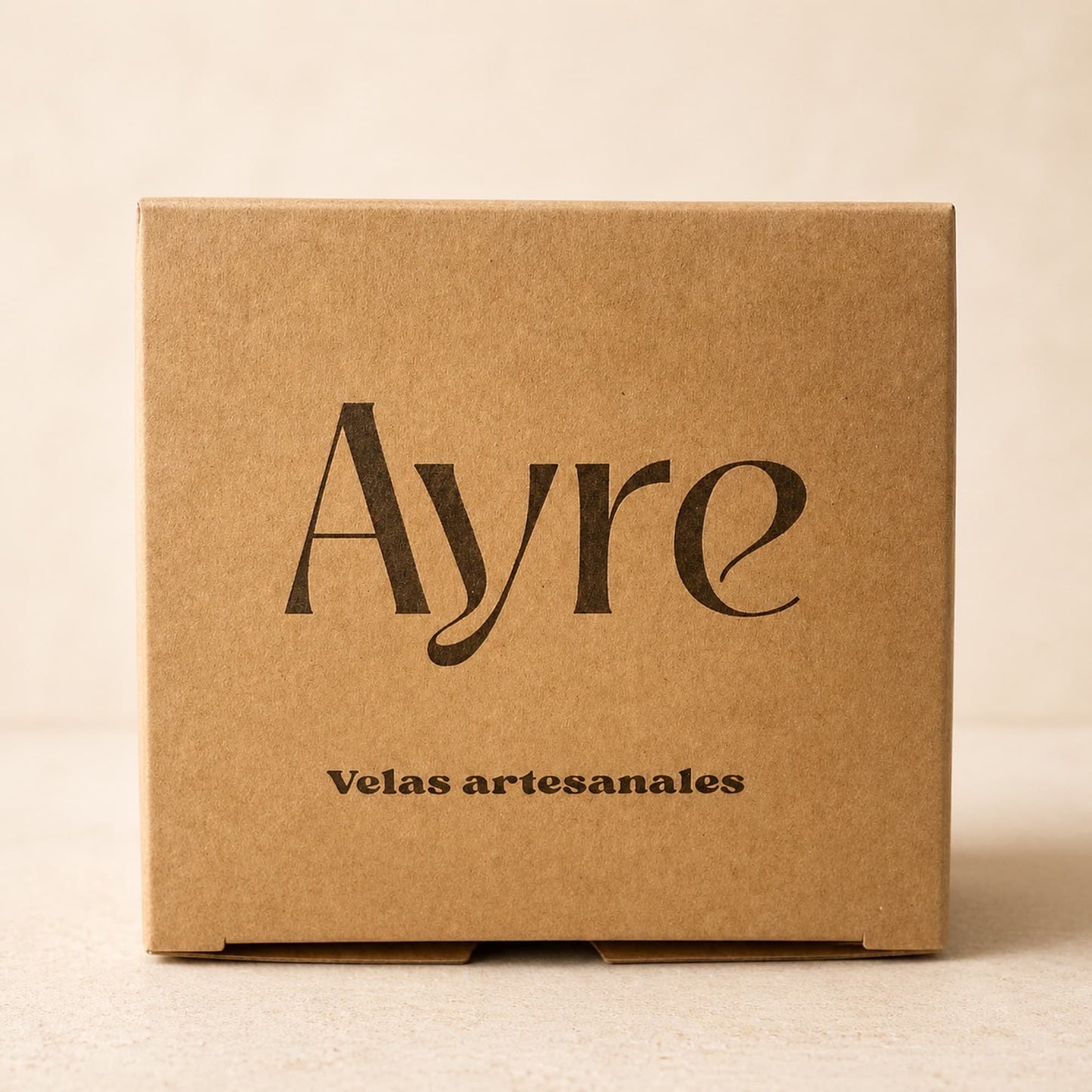 caja regalo vela de soja ayre