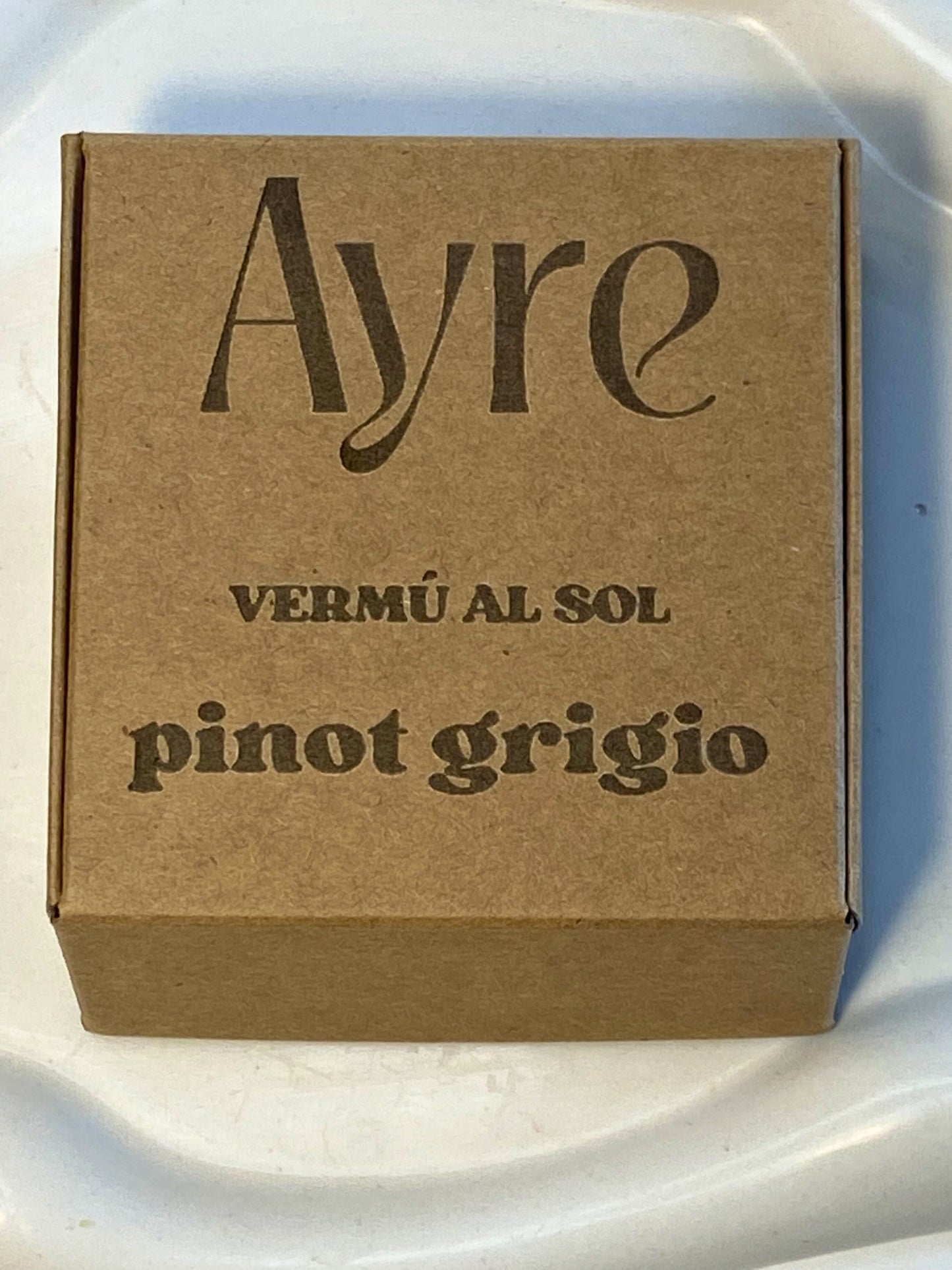 Packaging de wax melts aroma Pinot Grigio colección Vermú al Sol 50 g
