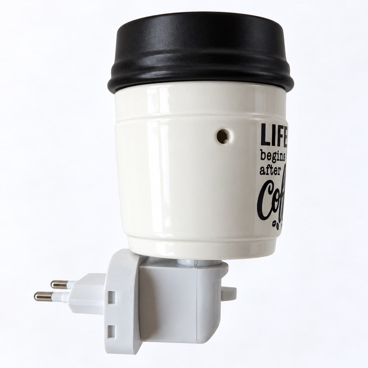 Quemador eléctrico de wax melts Coffee Life con enchufe europeo