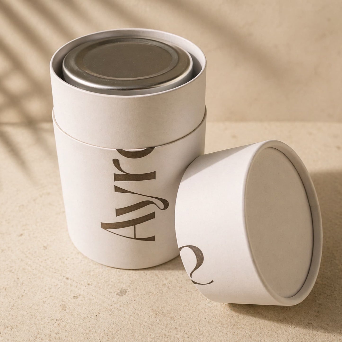 Vela aromática de soja Ayre con packaging elegante en caja premium ideal para regalo