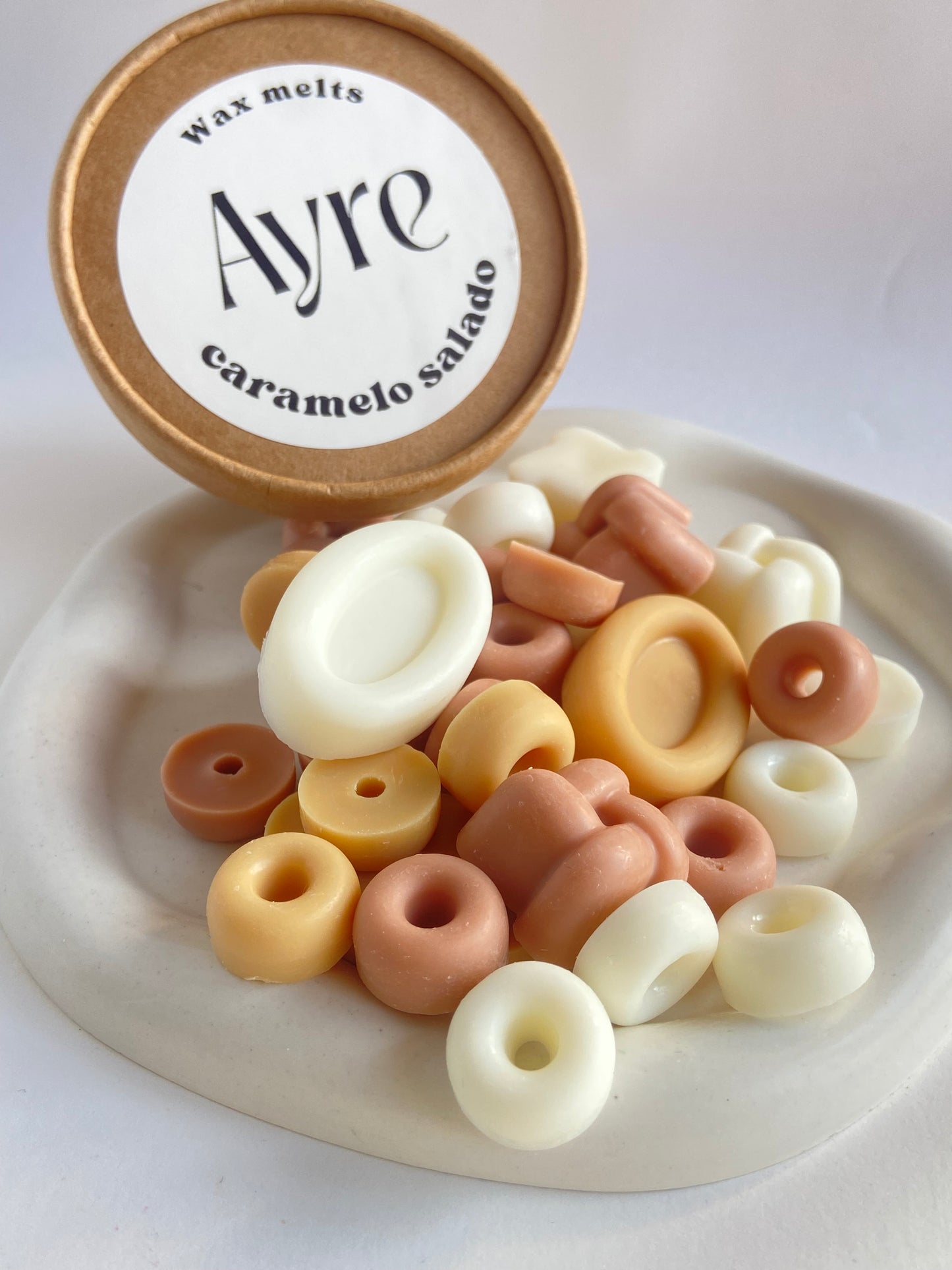 Wax melt de soja Caramelo salado – aroma dulce y cremoso