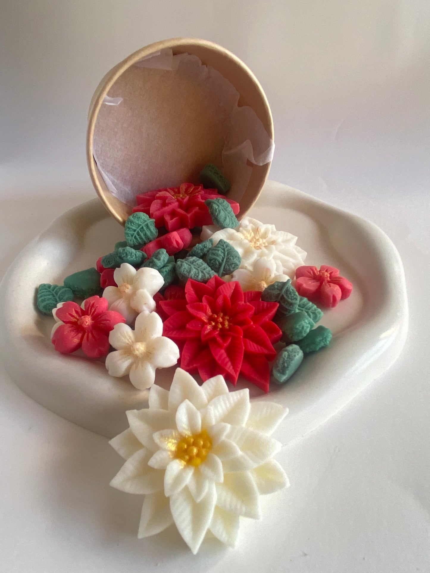 Wax melt de soja Flor de Pascua – aroma floral y delicado
