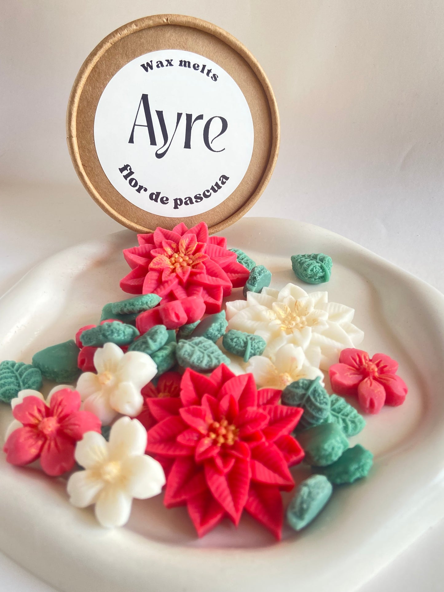 Wax melt de soja Flor de Pascua – aroma floral y delicado