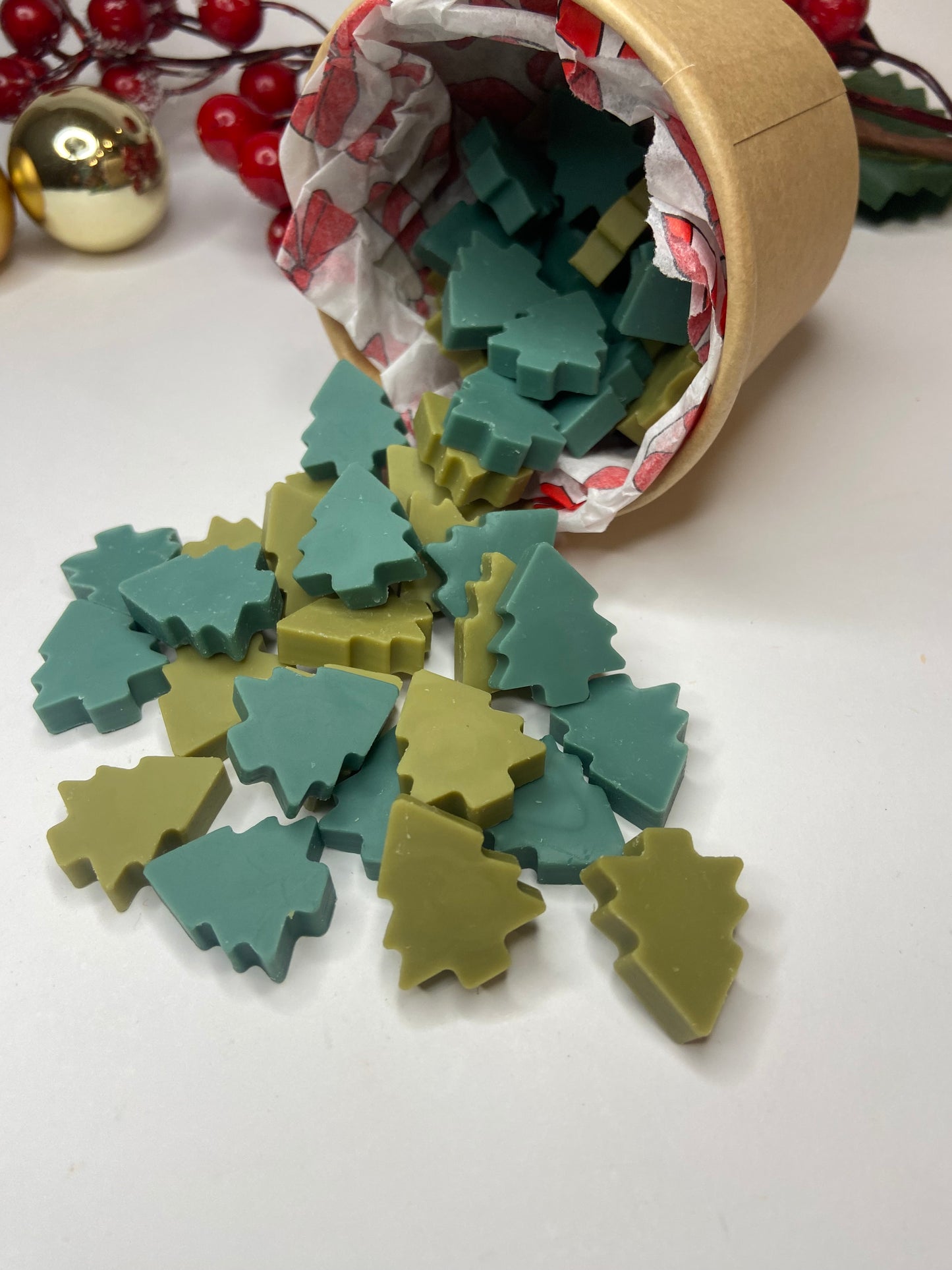 Wax melts de soja aroma agujas de pino artesanales