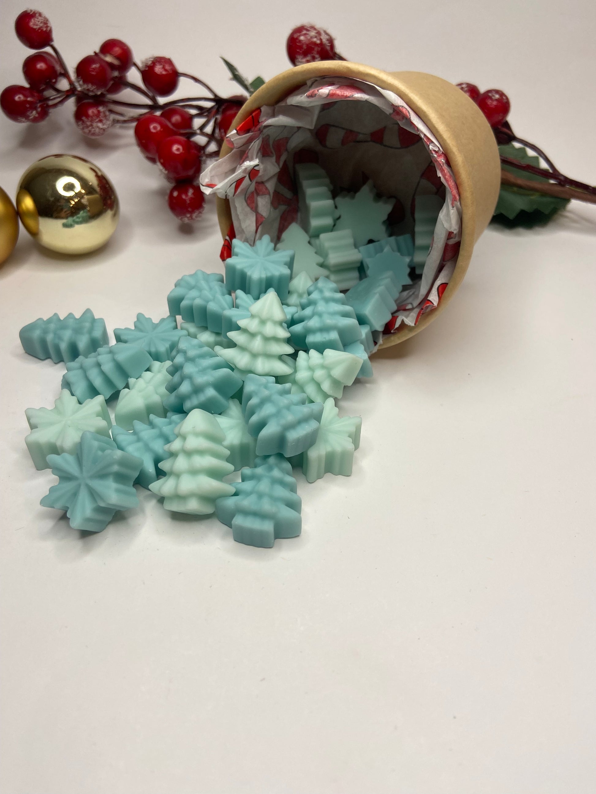 Wax melts de soja aroma abeto helado artesanales