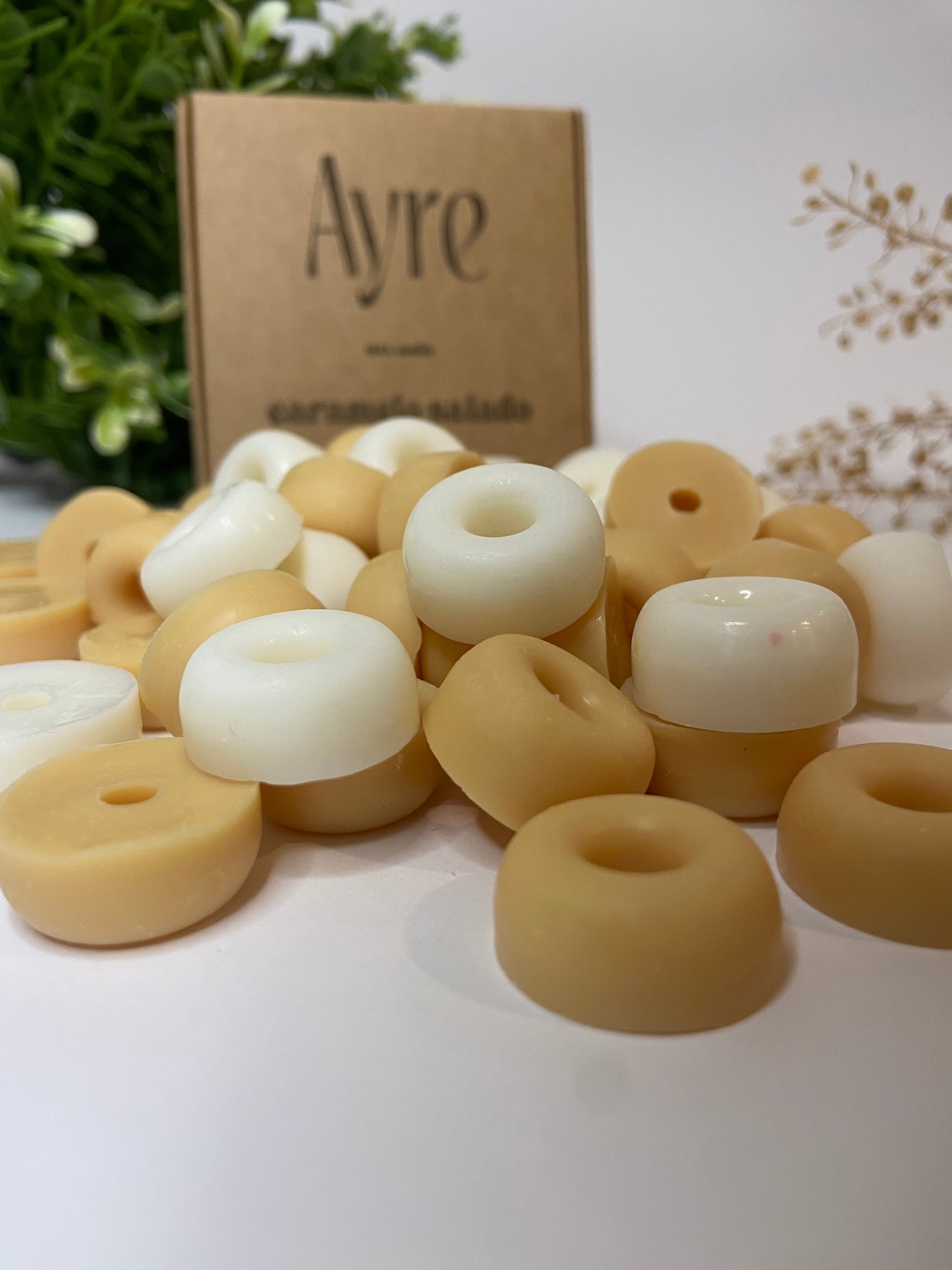 Wax mets de soja aroma caramelo salado artesanales