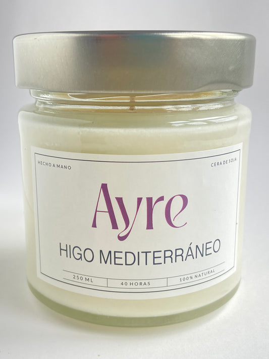 Vela aromática de soja Higo Mediterráneo – Aroma fresco, verde y elegante