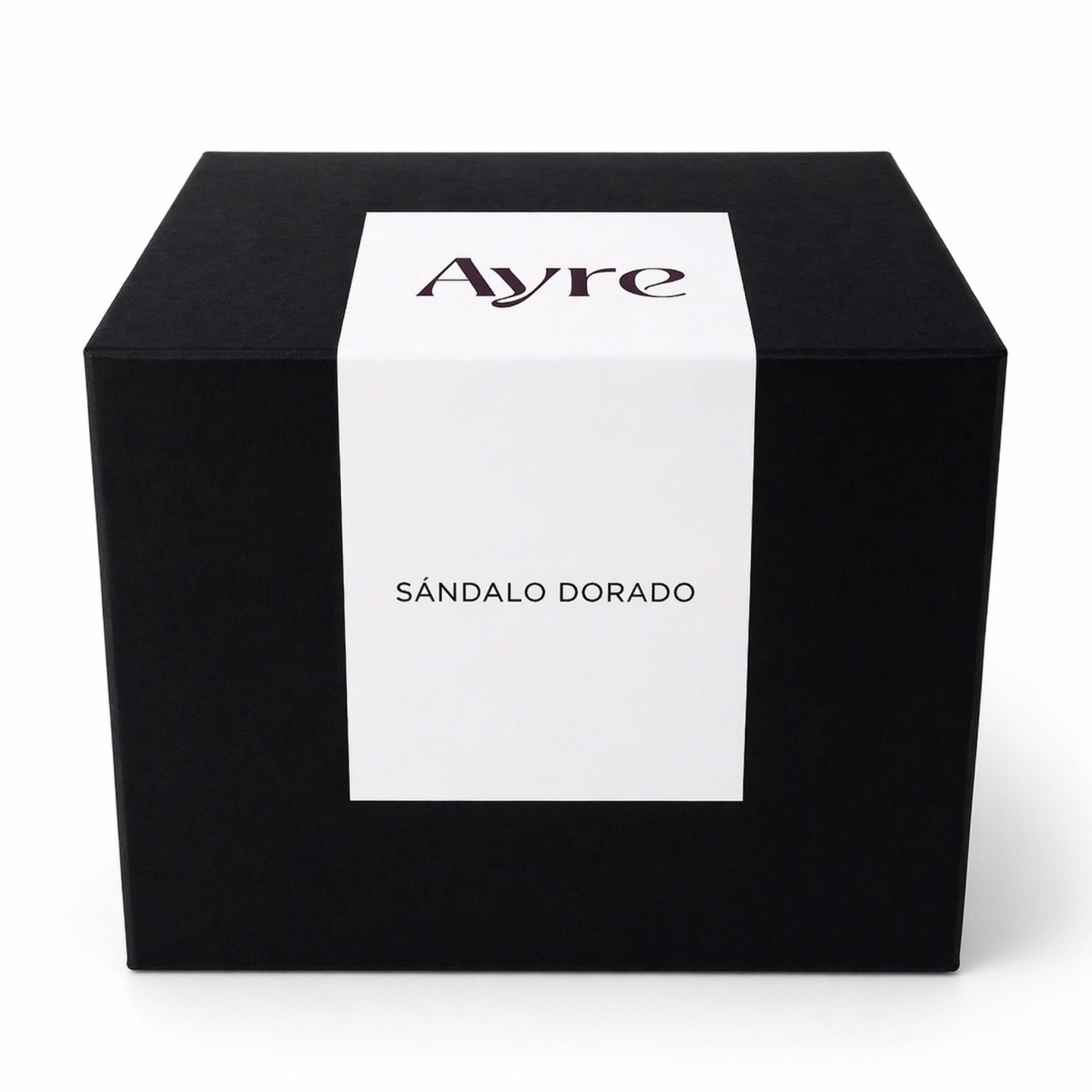 caja vela sandalo dorado ayre