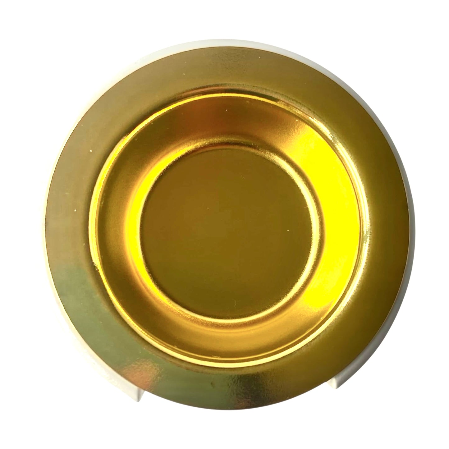 platillo metálico dorado para quemador de ceras aromáticas Aura