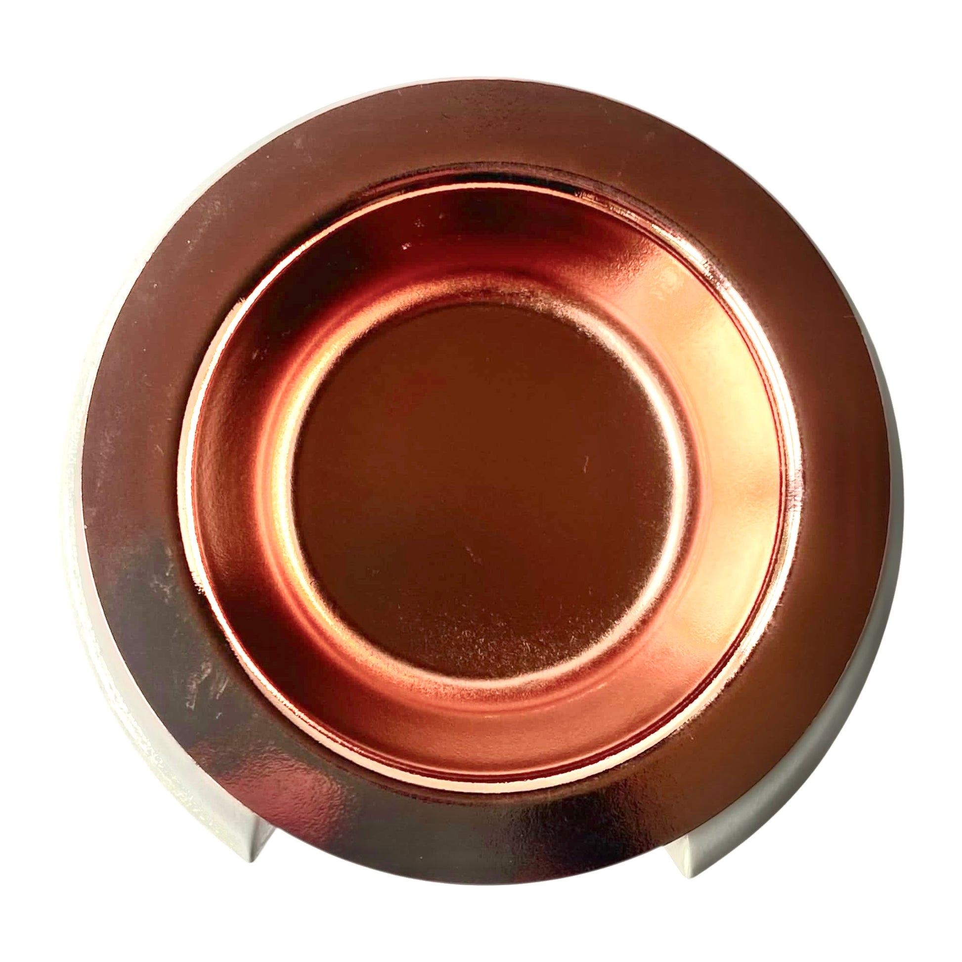 platillo metálico oro rosa para quemador de ceras aromáticas Tiara