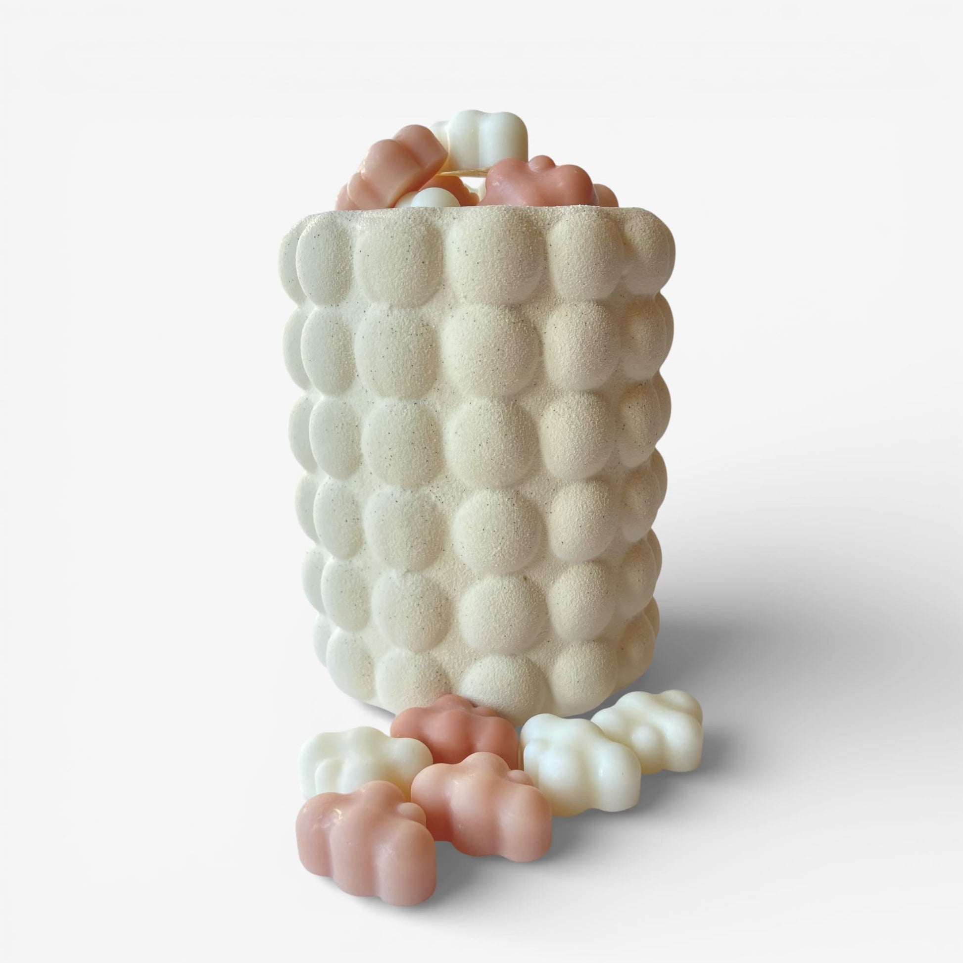 Quemador de cera Ayre Bubble utilizando wax melts aromáticos