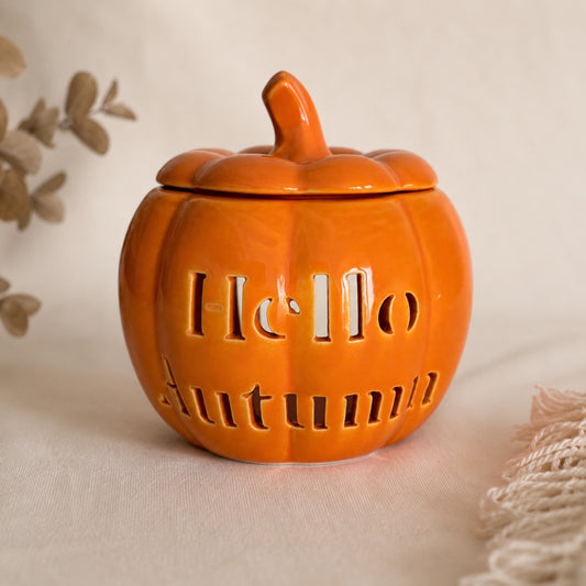 Quemador de cera Hello Autumn con forma de calabaza para wax melts de Ayre