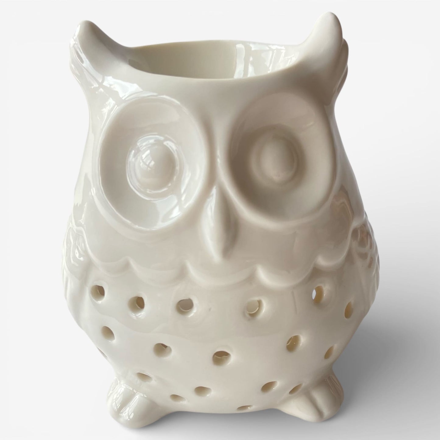 Quemador de cera Noctua con diseño de búho