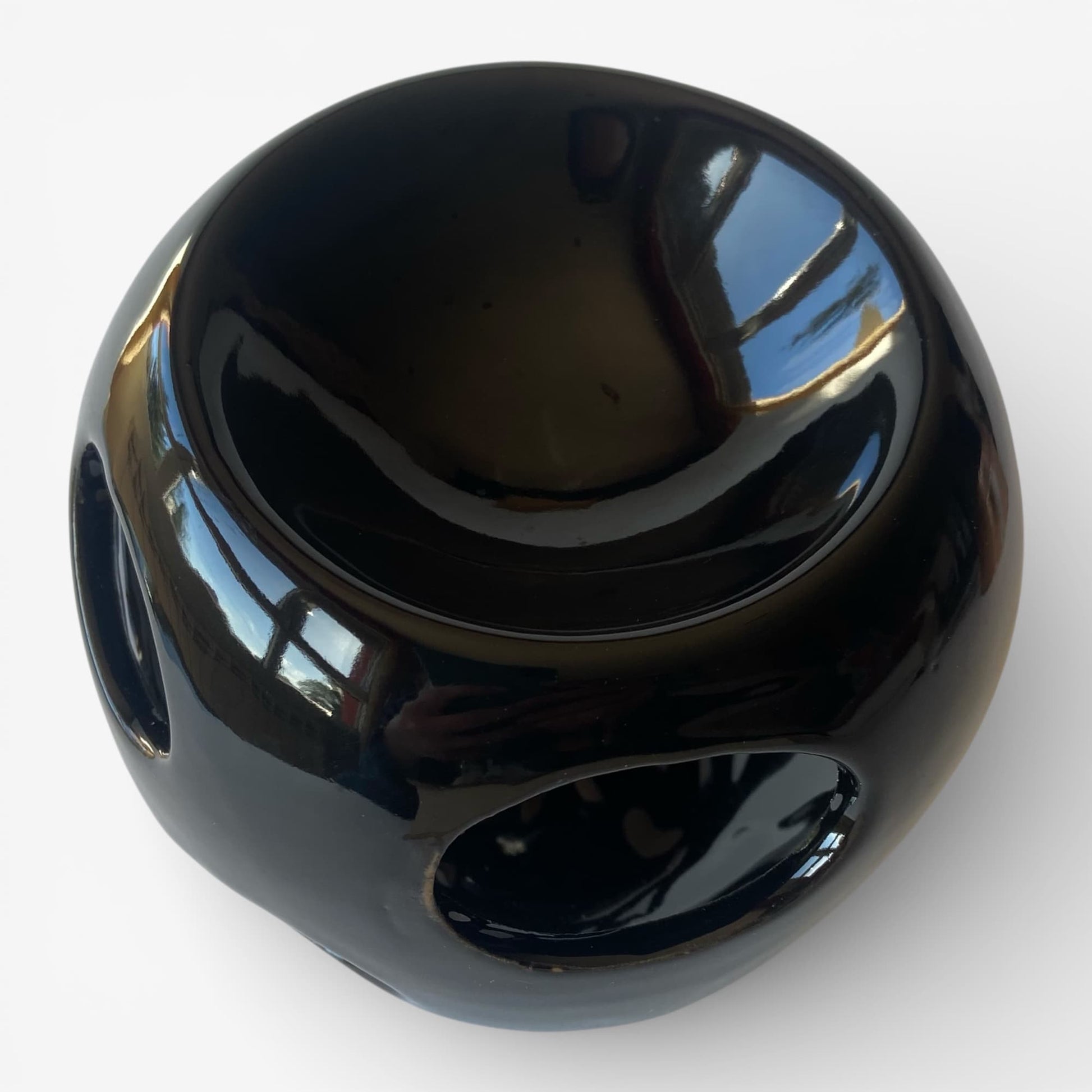 Quemador de cera para wax melts Ébano vista superior