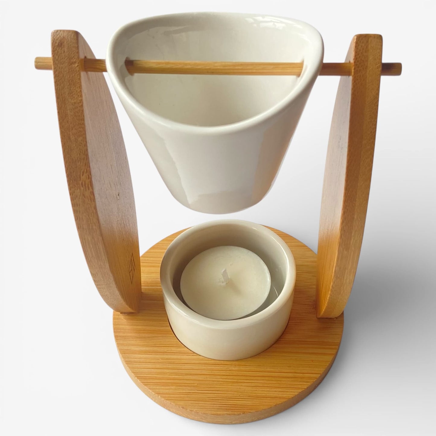 Quemador de cera para wax melts Satori con vela de té