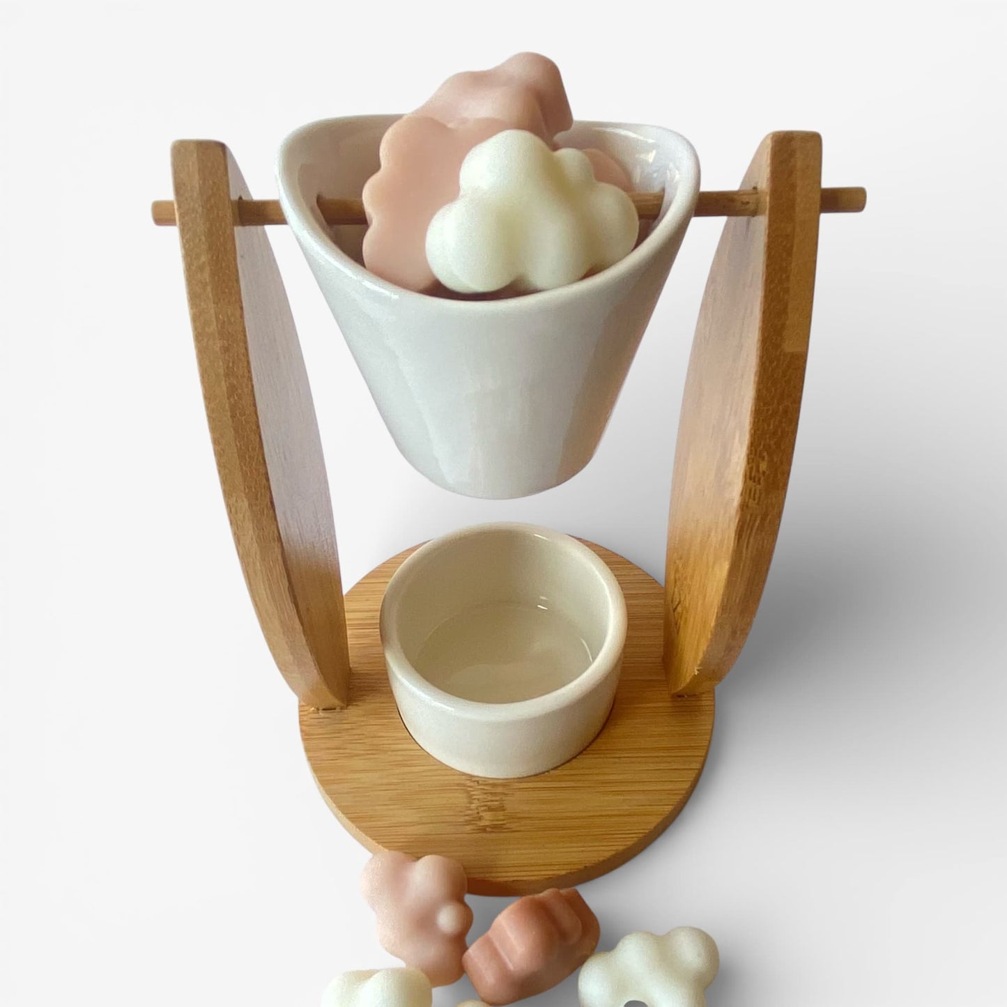 Quemador de cera para wax melts Satori con ceras aromáticas