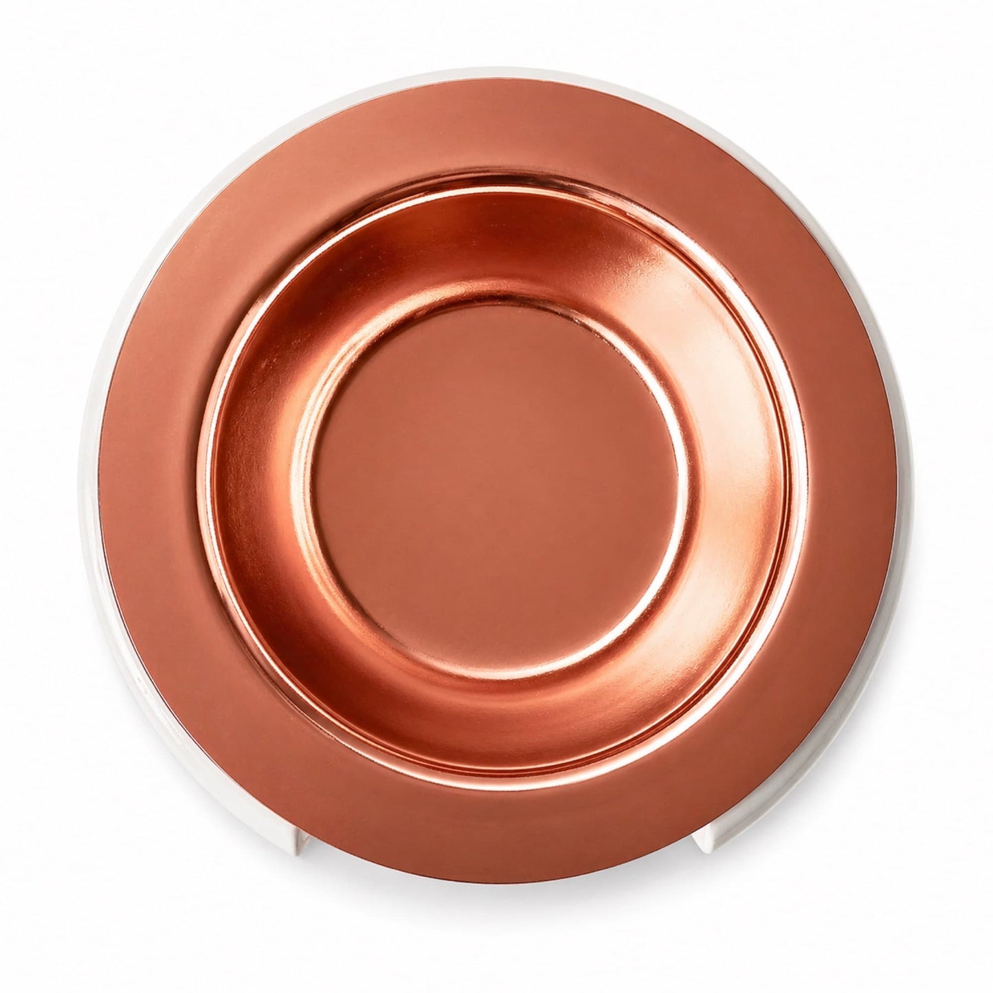 platillo oro rosa para quemador wax melts aura vista superior ayre