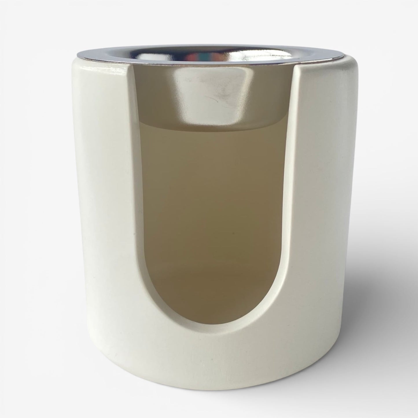 quemador de ceras aromáticas Aura de resina ecológica blanco para wax melts