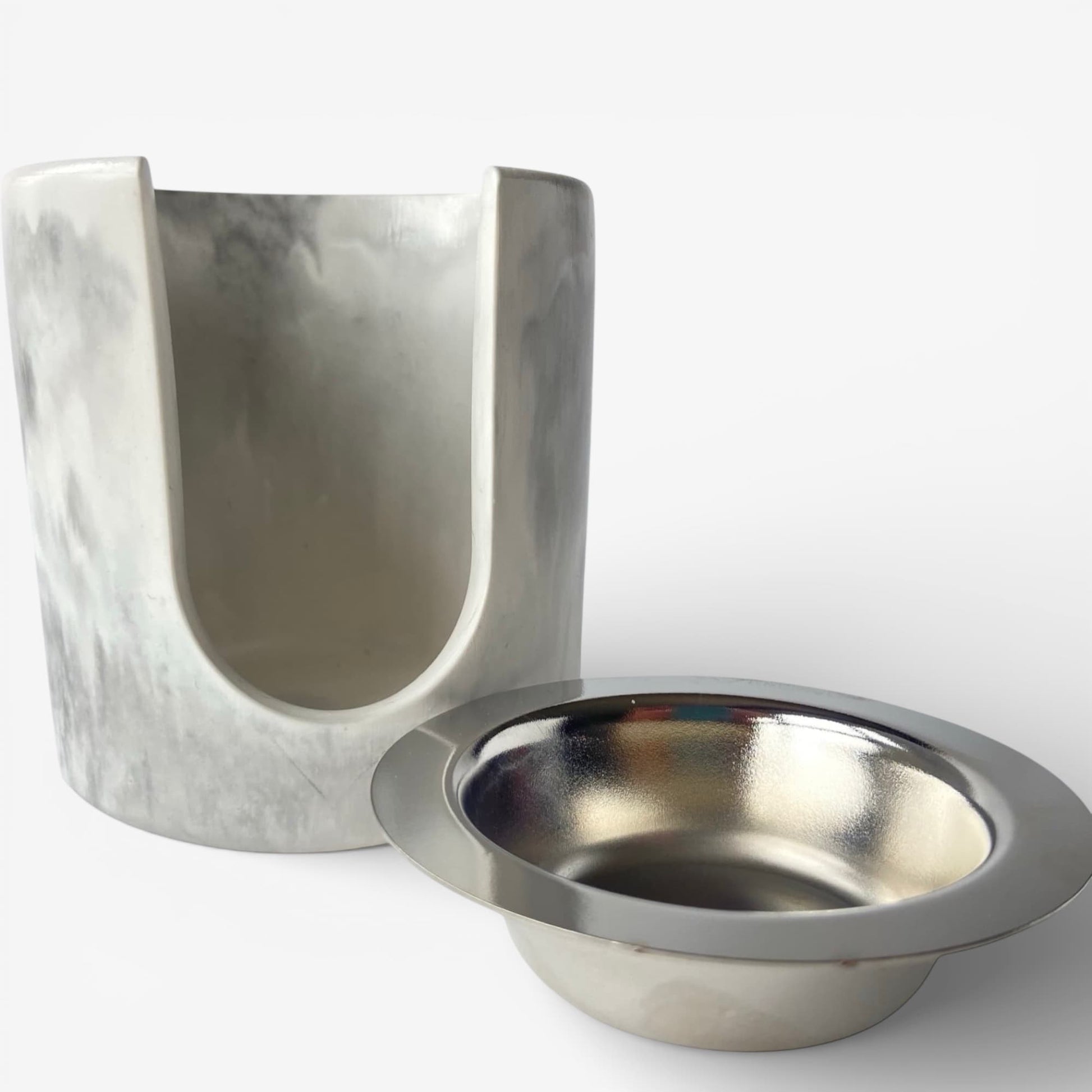 vista interior quemador de ceras aromáticas Aura de resina ecológica para wax melts