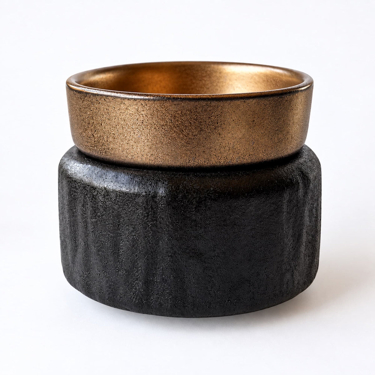 Quemador wax melts eléctrico Bronze de cerámica en negro y bronce