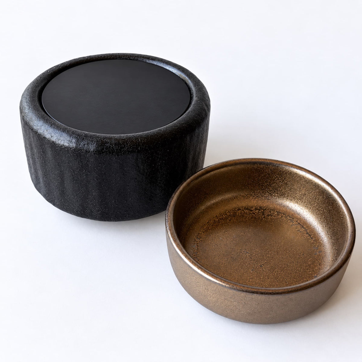 Quemador wax melts eléctrico Bronze con recipiente de cerámica desmontable