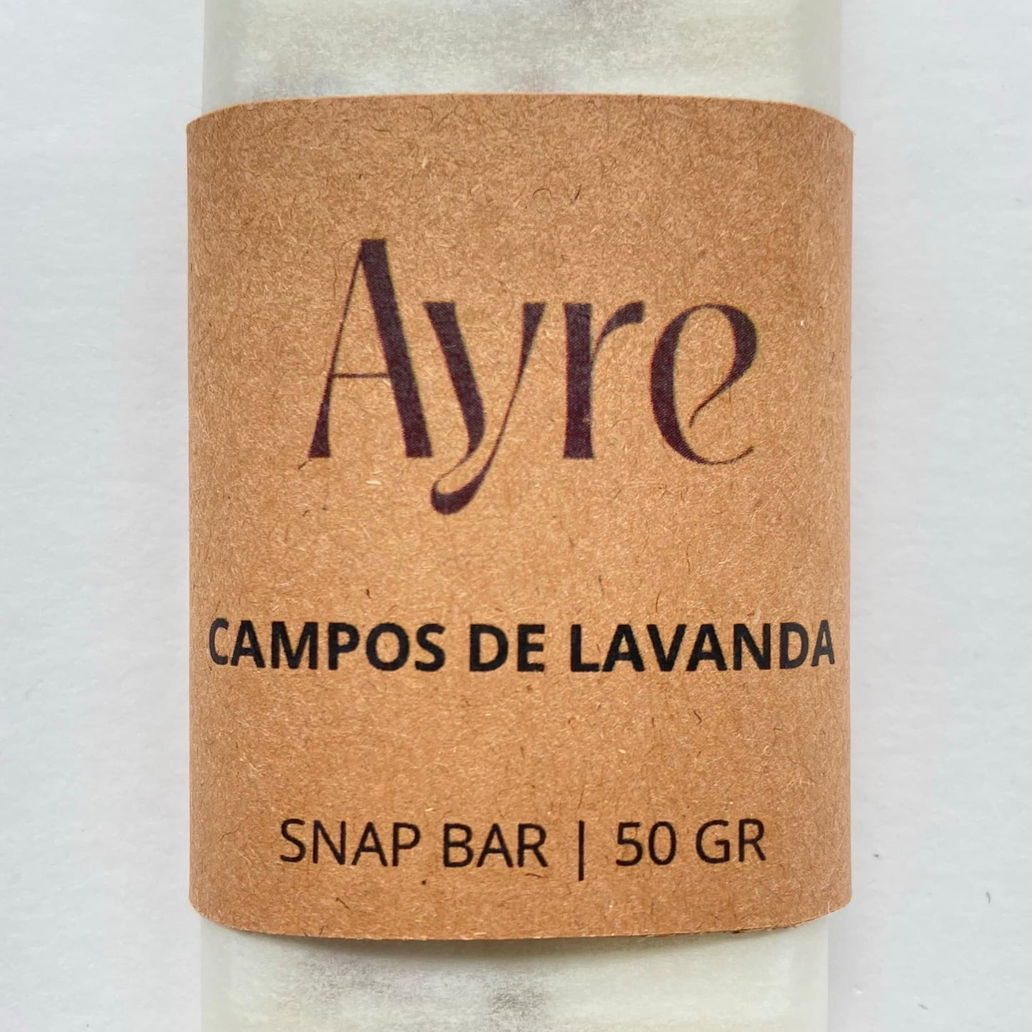 Snap bar de cera de soja aroma campos de lavanda Ayre con etiqueta del aroma