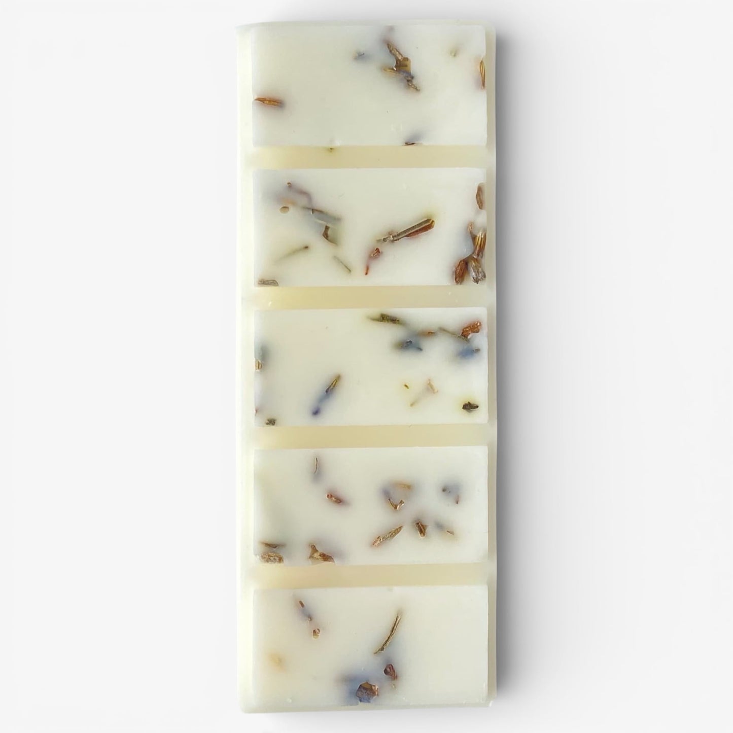 Detalle de snap bar de cera aromática aroma campos de lavanda para quemador