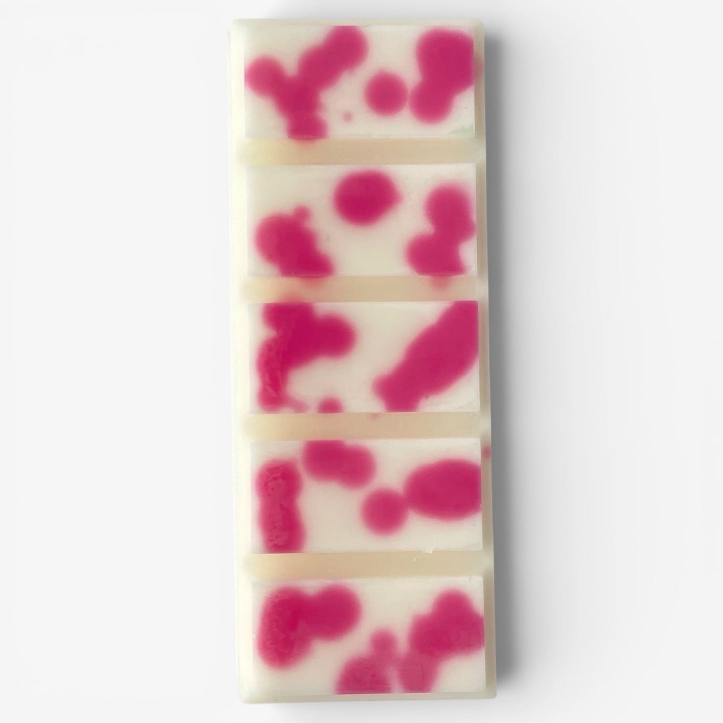 Detalle de snap bar de cera aromática aroma pétalos de peonía para quemador