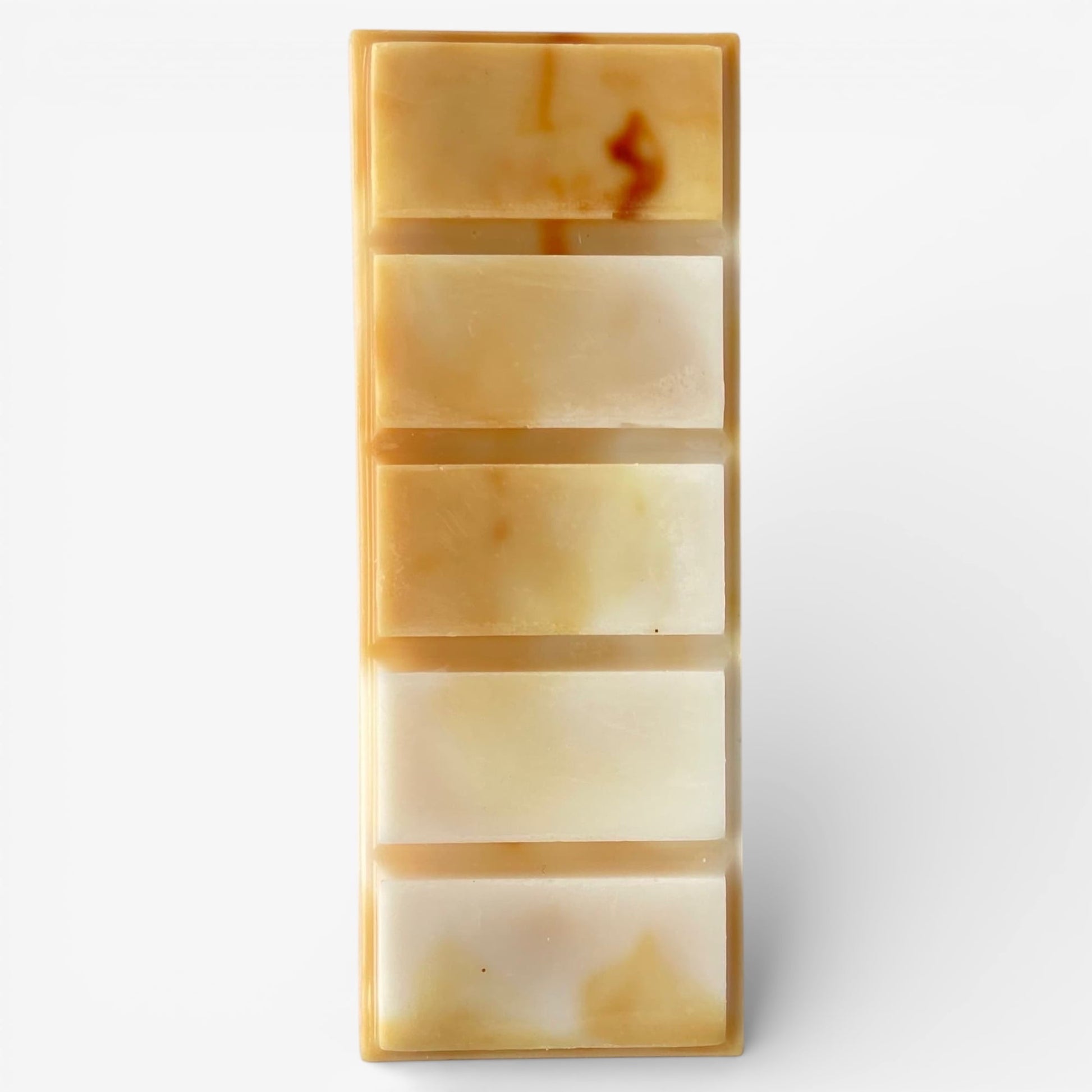 Detalle de snap bar de cera aromática aroma vainilla de oriente para quemador