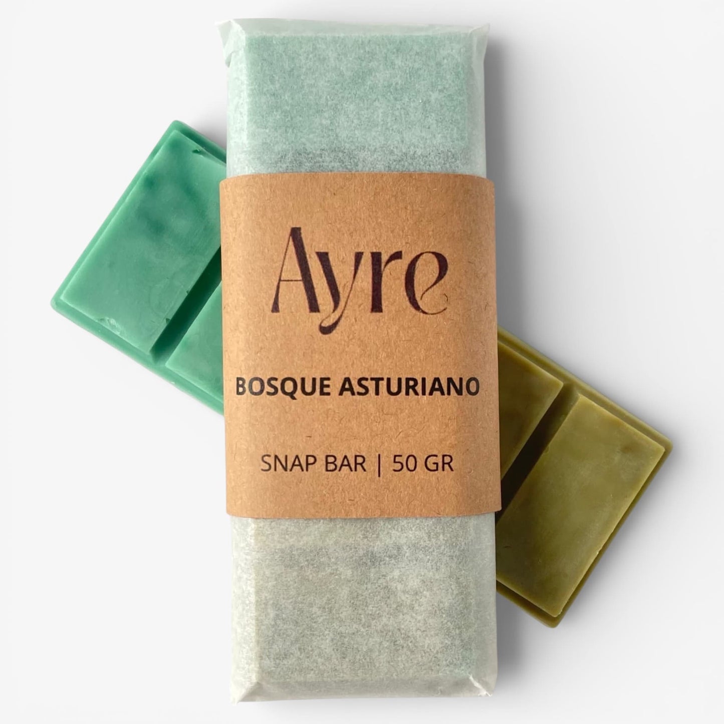 Snap bar de cera de soja aroma bosque asturiano Ayre para quemador de ceras aromáticas