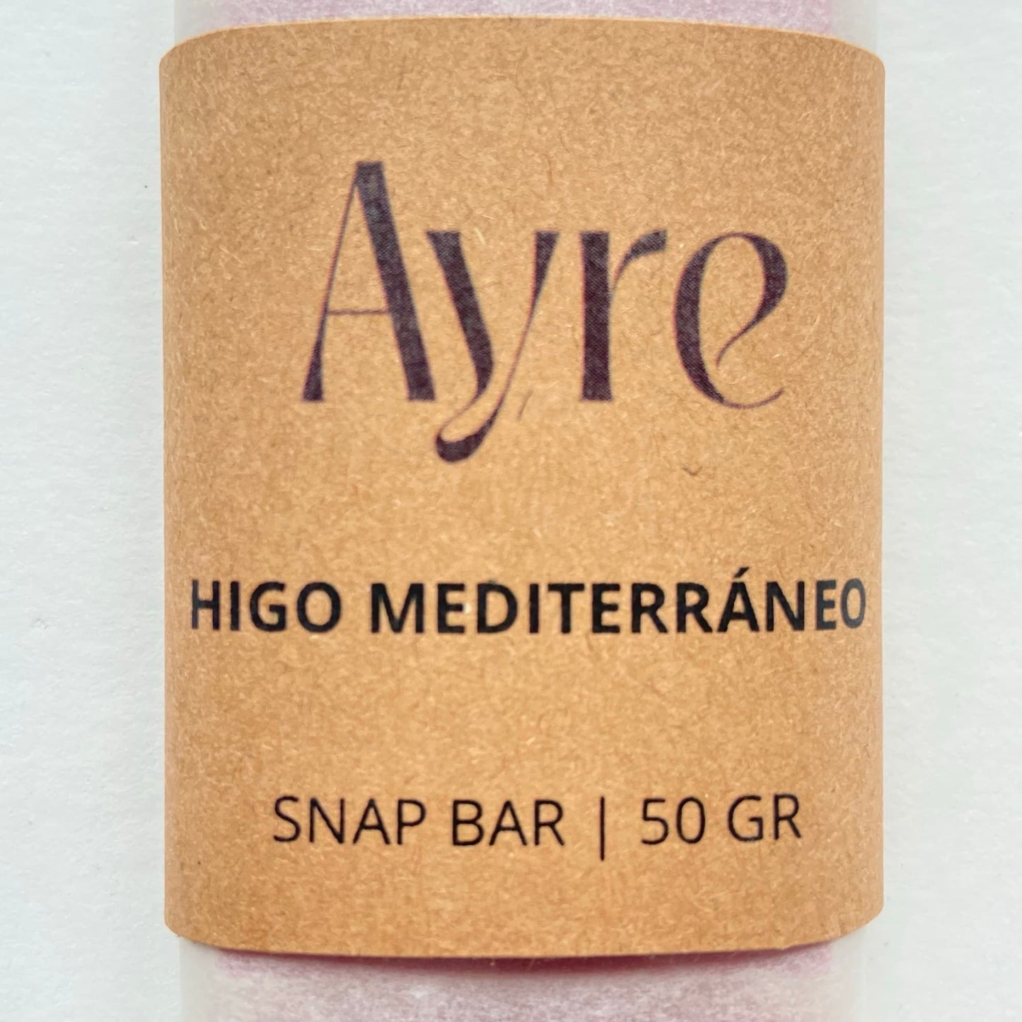 Snap bar de cera de soja aroma higo mediterráneo Ayre con etiqueta del aroma