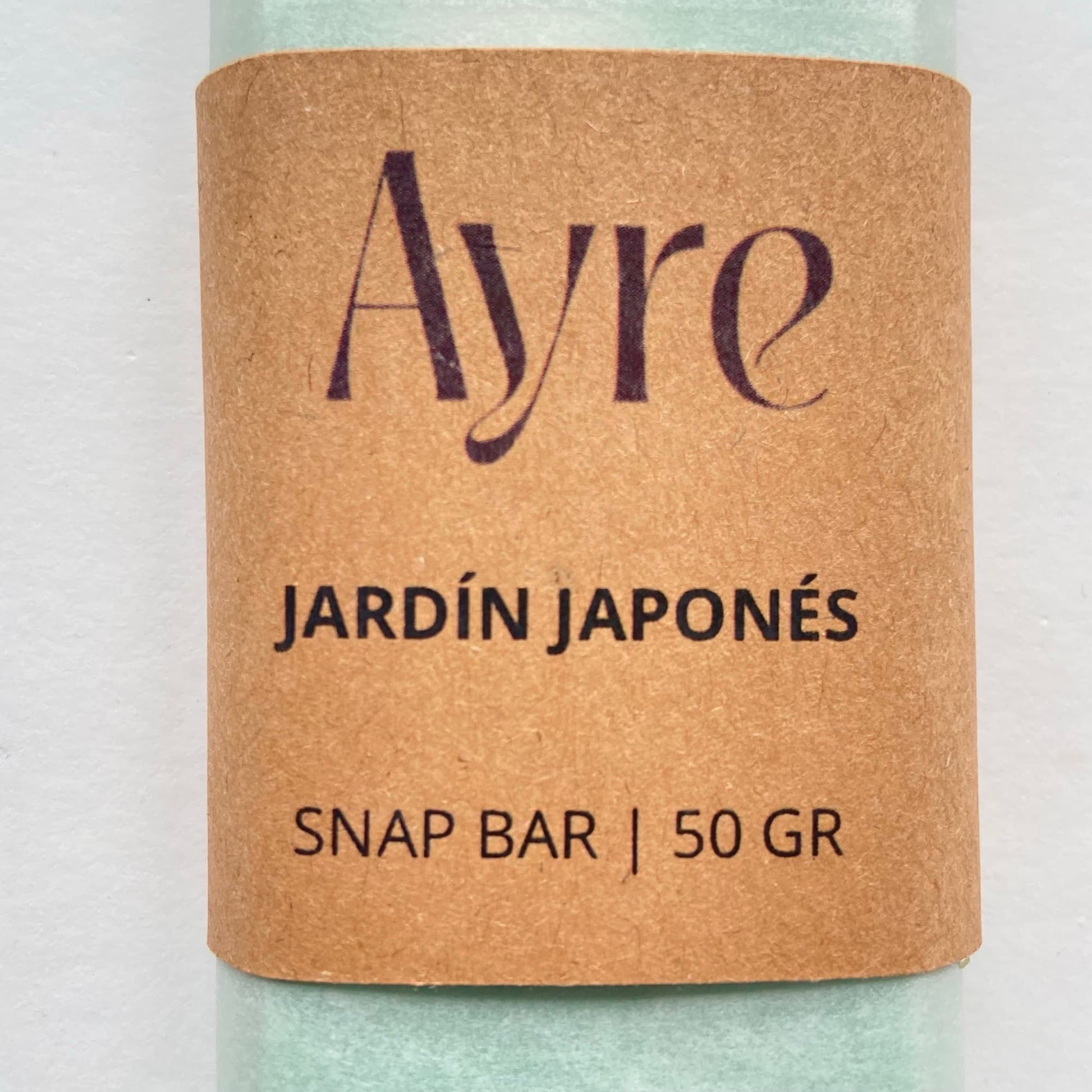 Snap bar de cera de soja aroma jardín japonés Ayre con etiqueta del aroma