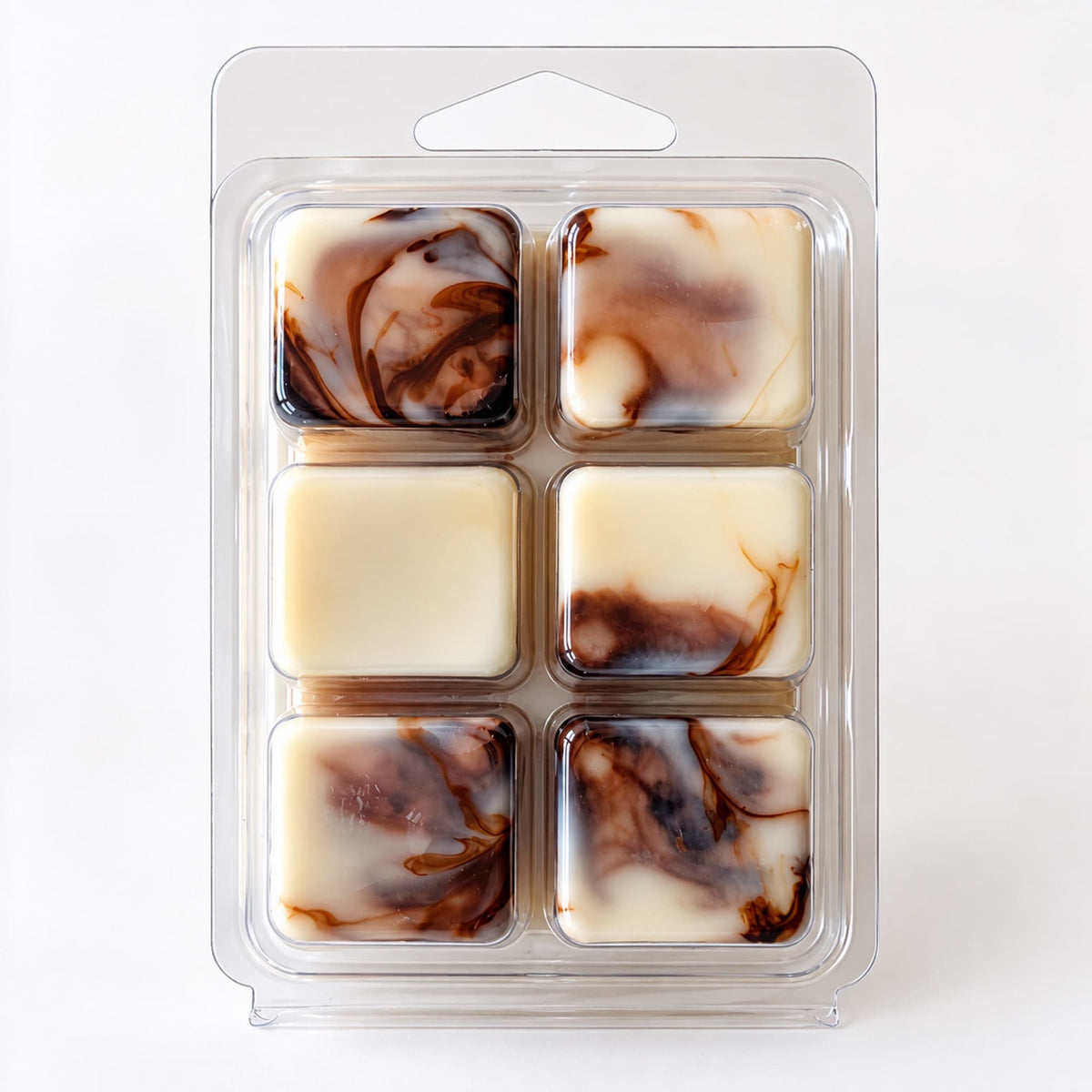 Tableta de wax melts Leche con Galletas de Ayre en tonos crema y chocolate