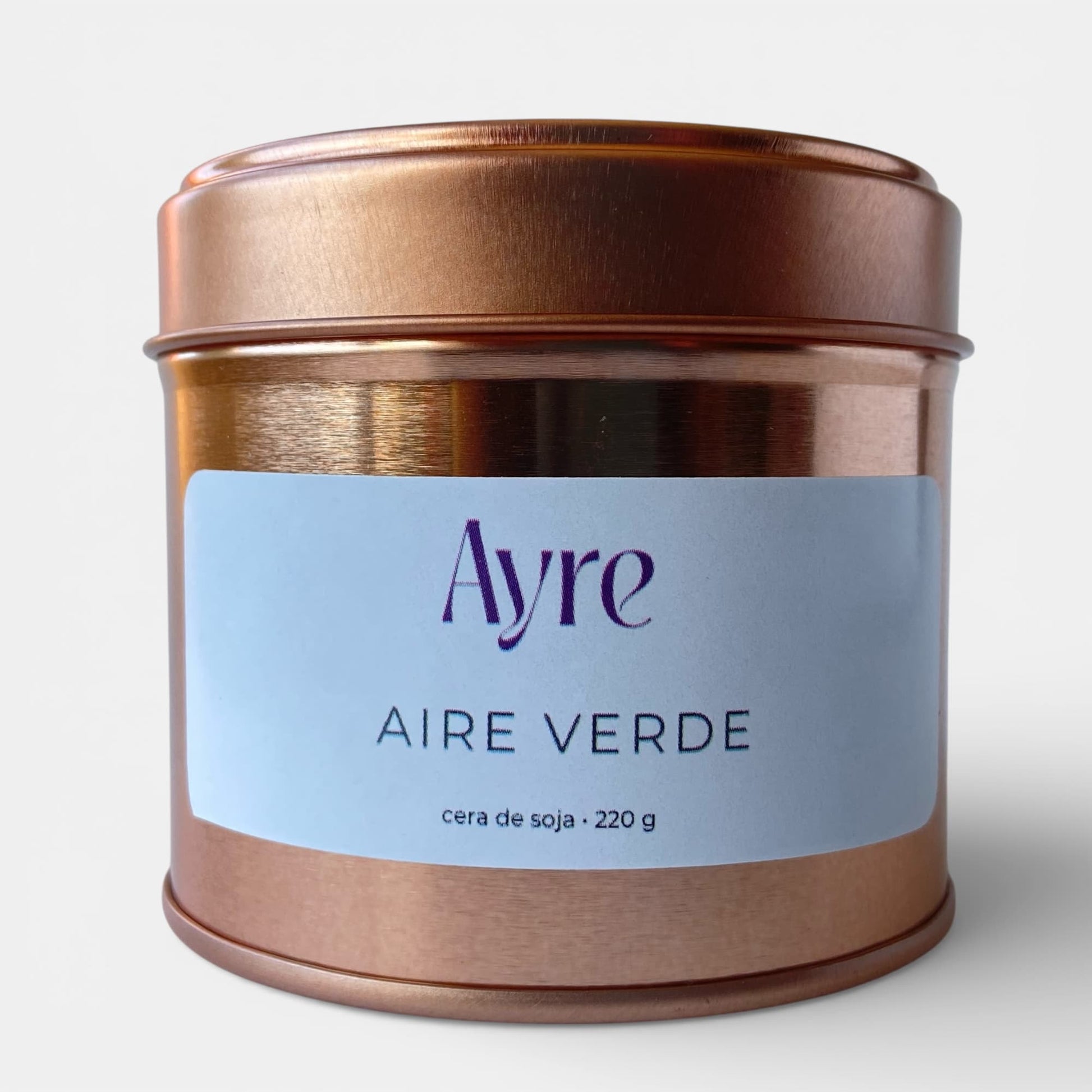 vela aromática de soja Aire Verde Ayre vela artesanal natural