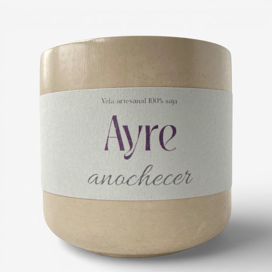 Vela aromática de soja Anochecer de Ayre