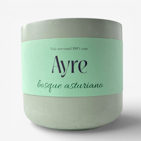 Vela aromática de soja Bosque Asturiano de Ayrecandle