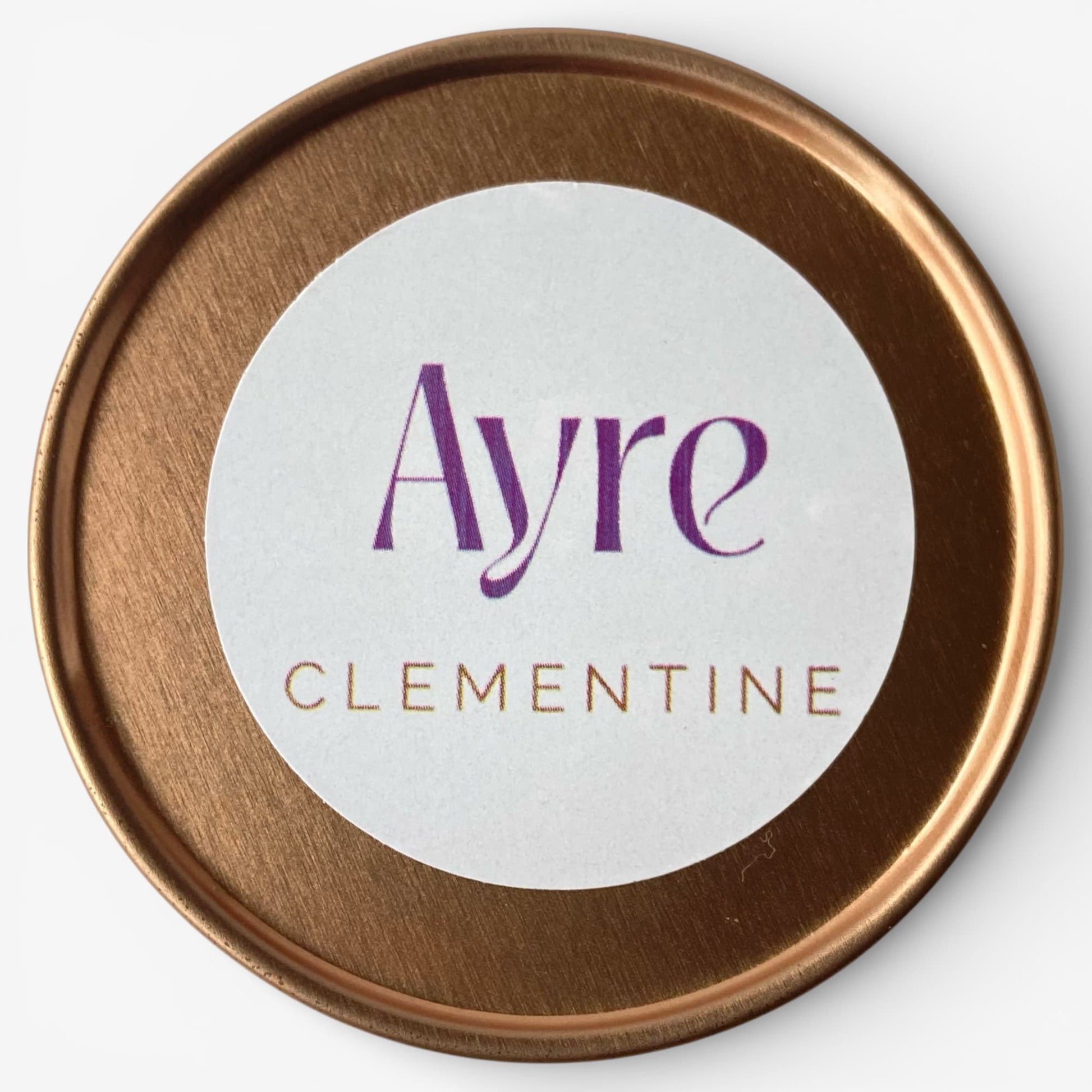 Tapa de vela aromática de soja Clementine Ayre.