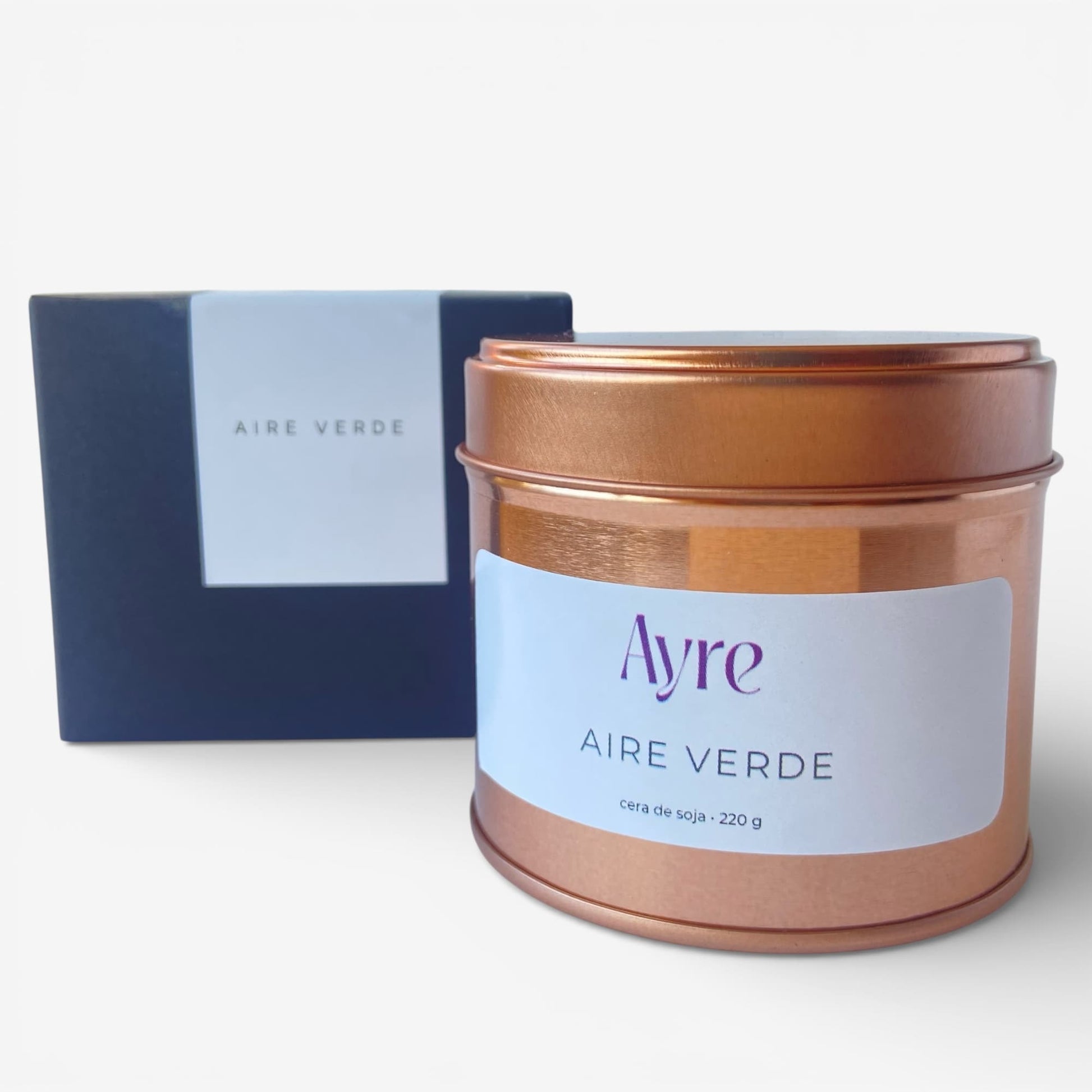 vela aromática Aire Verde Ayre con caja regalo