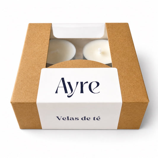 Velas de té de cera de soja Ayre