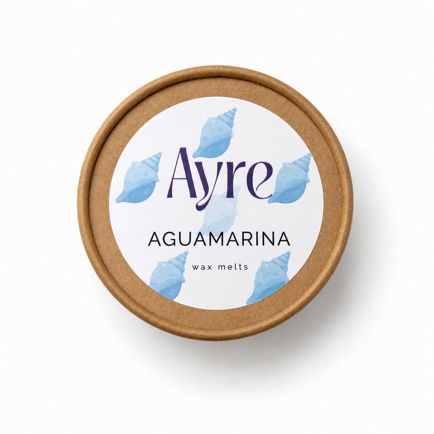 Envase de wax melts Aguamarina de Ayre Candle