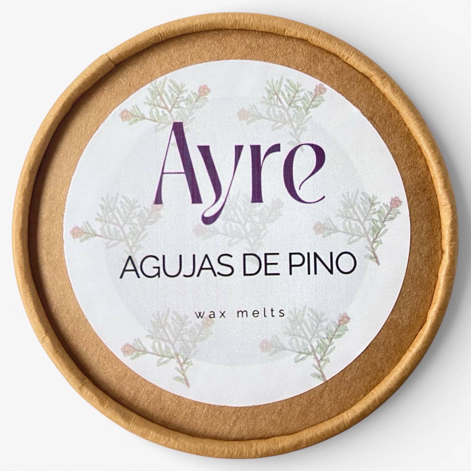 Wax melts de soja aroma Agujas de Pino Ayre con etiqueta del aroma