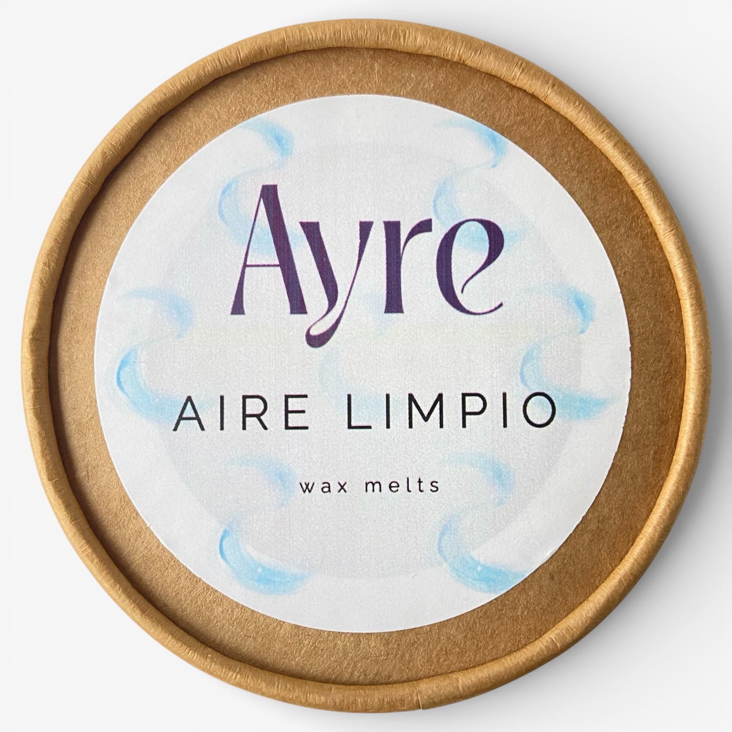 Wax melts de soja aroma aire limpio Ayre con etiqueta del aroma
