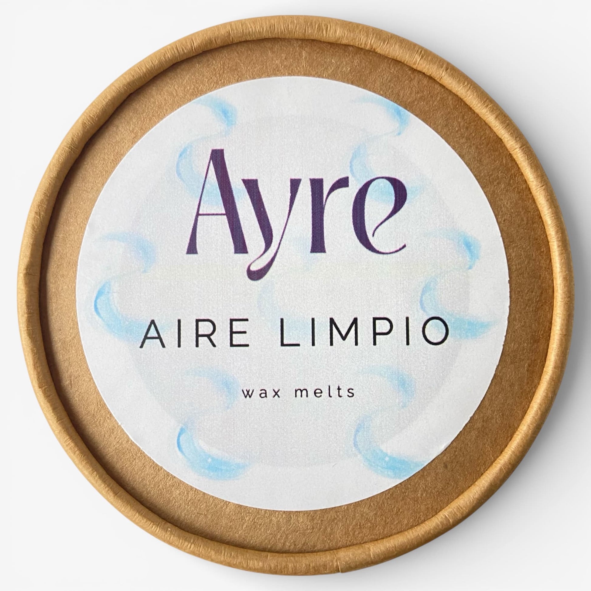 Wax melts de soja aroma aire limpio Ayre con etiqueta del aroma