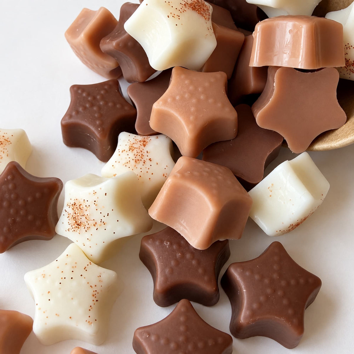 Wax melts artesanales de anís estrellado de Ayre con formas de estrella