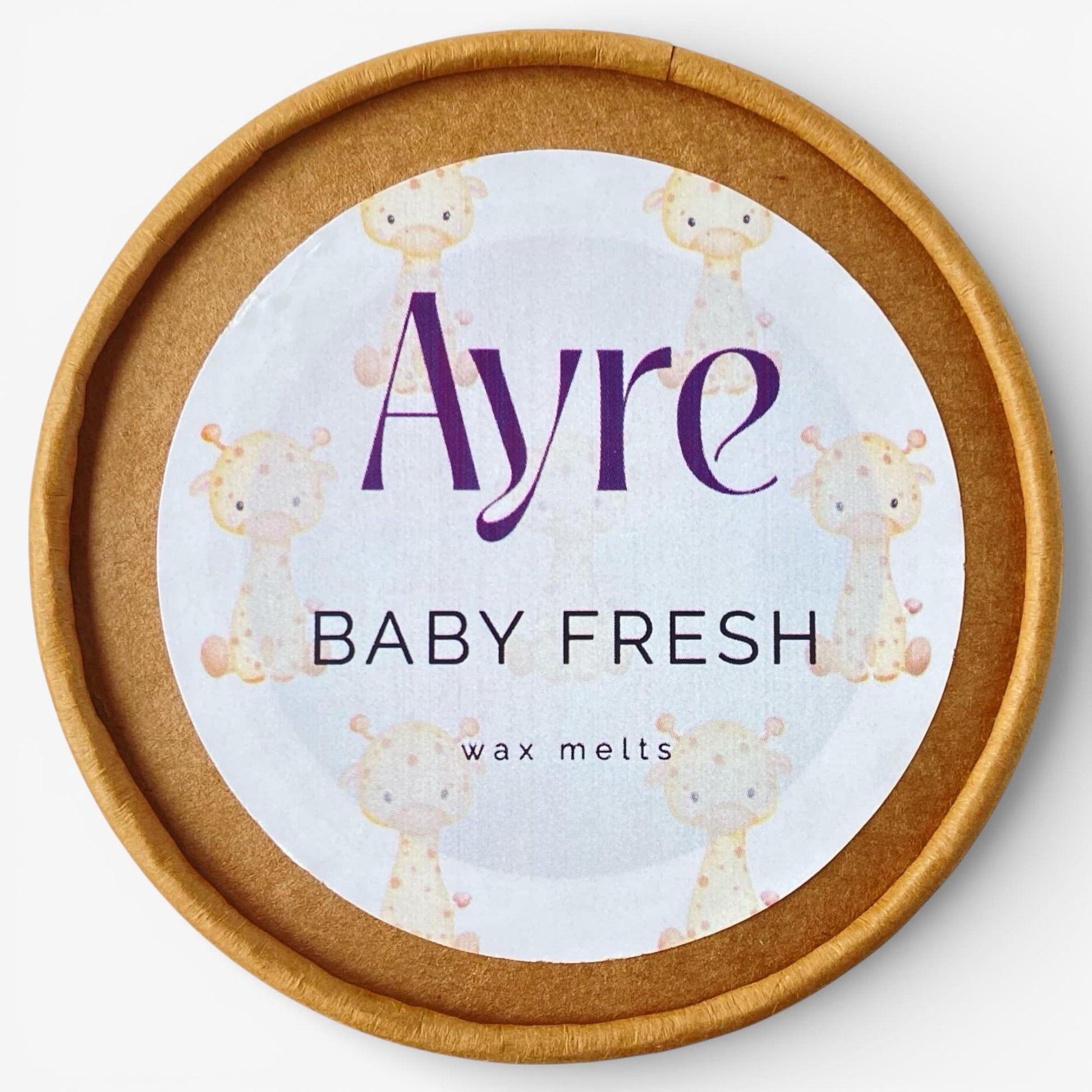 Wax melts de soja aroma Baby Fresh Ayre con etiqueta del aroma
