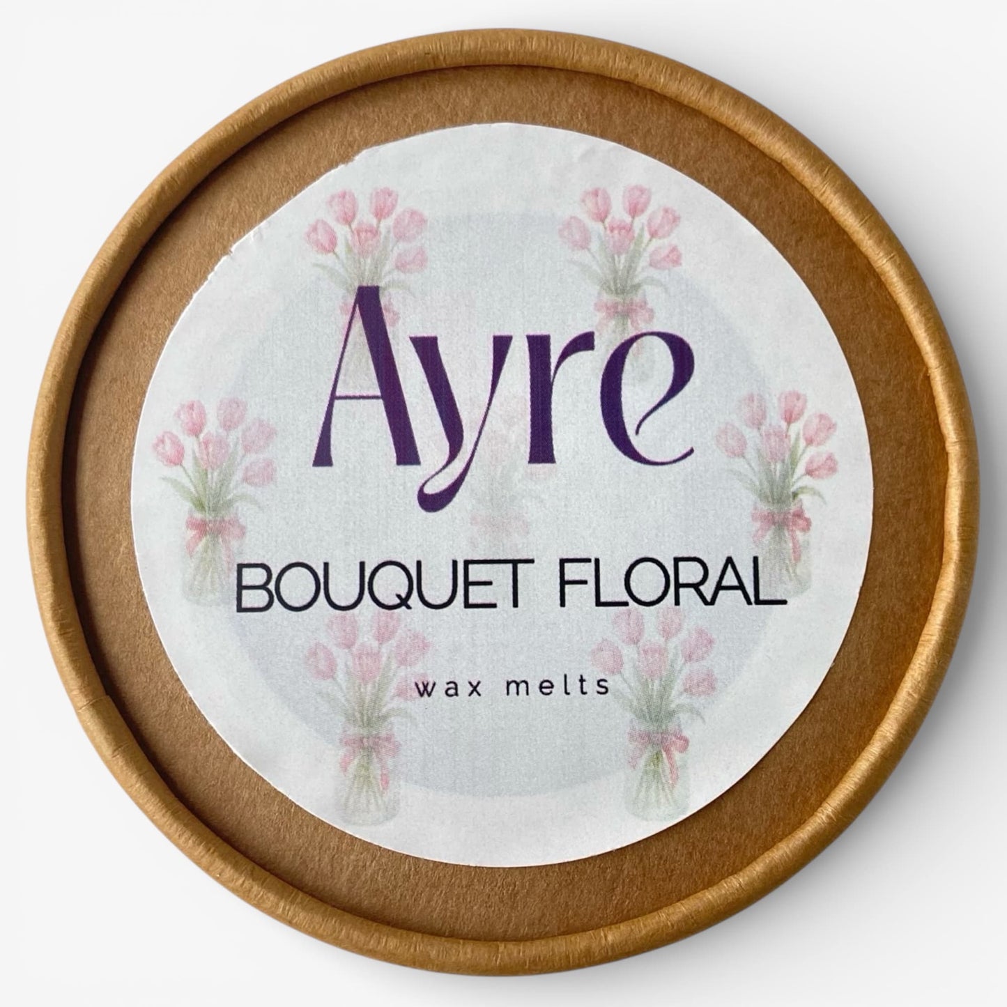 Wax melts de soja aroma bouquet floral Ayre con etiqueta del aroma